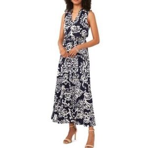 MSK Smocked Waist Tiered Maxi Dress